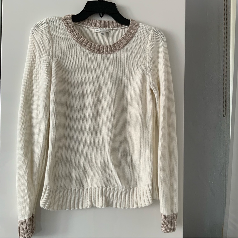 Sweater Gold Trim SZ S